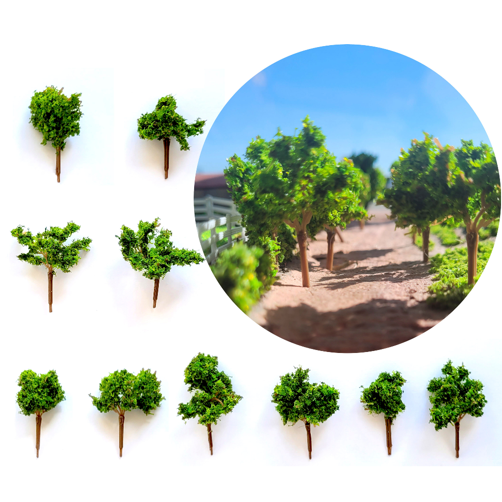 Miniaturas de Árvores com 5 cm á 5,5 cm, maquete escolar e  Ferromodelismo