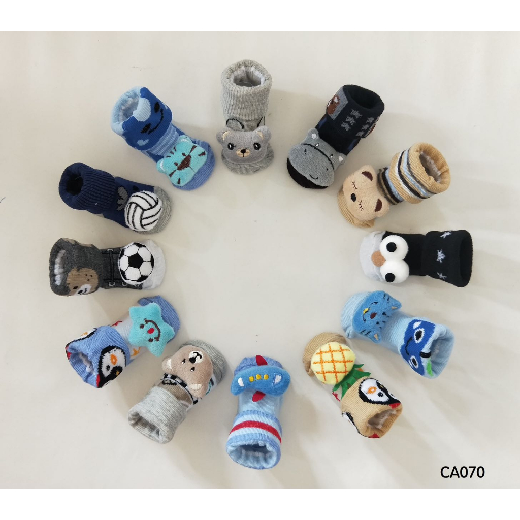 Kit 3 e 6 Pares Meia Infantil 3D Boneca De Desenho Animado em Oferta na Shopee