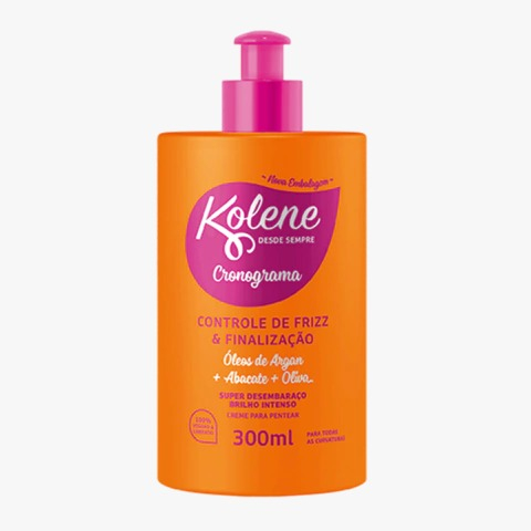 Creme Para Pentear Kolene 300ml cronograma controle de frizz e finalização nova embalagem