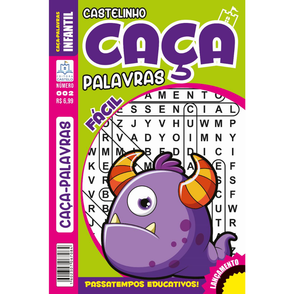 Kit 6 revista de passatempo infantil. Essa novidade você só encontra aqui na Editora Castelo produto exclusivo.
