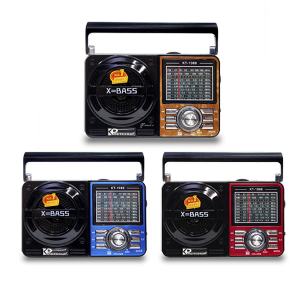 TOP ASIA Rádio Retrô Vintage Portátil A Pilha E Tomada Am Fm Sw Pendrive Com Sd Usb em Oferta na Shopee