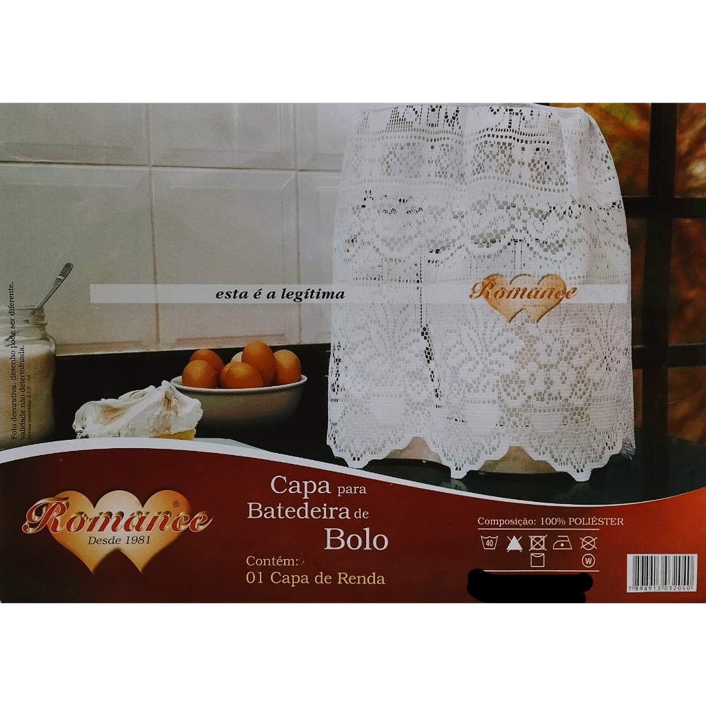 Capa para Batedeira de Bolo em Renda Romance