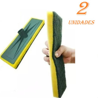 kit 2 Lava Piso Vidro Azulejo Porcelanato Limpeza Pesada Passa Cera C/e S/Borracha Rodo 30CM S/CABO em Oferta na Shopee