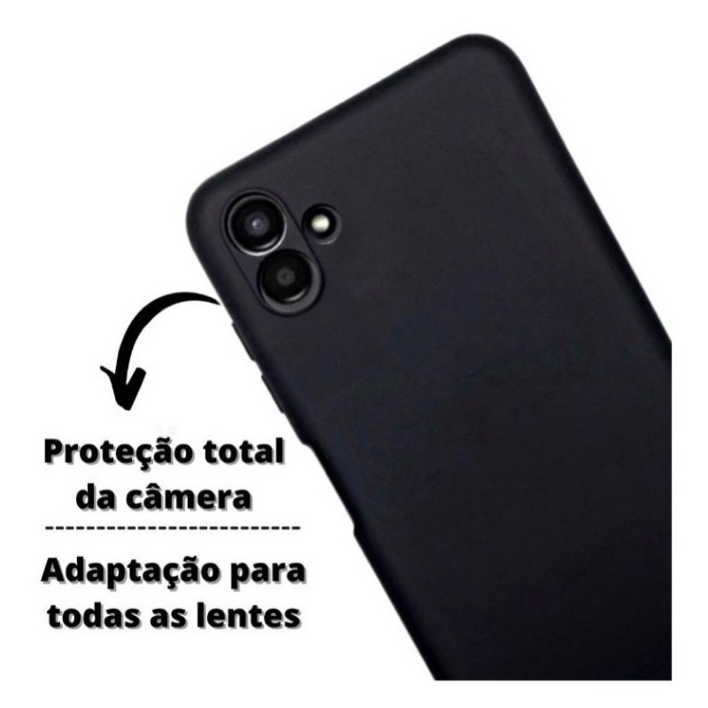 2x1 Motorola Moto G53 - Pelicula Frontal Cerâmica 3D + Capa Case  Aveludado Anti Impacto