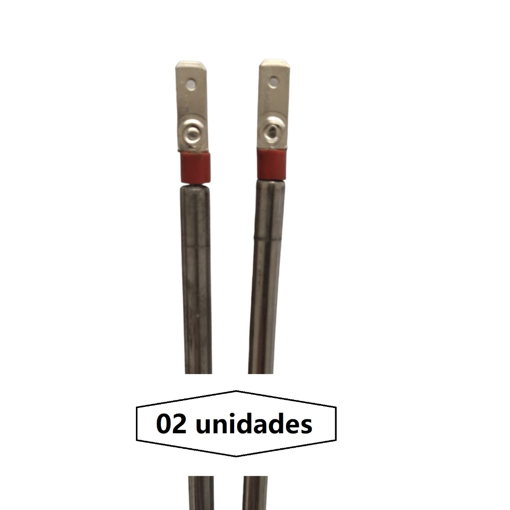 02 unidades da Resistência Reta 40cm Estufa Forno Elétrico 200w 127v ou 220v em Oferta na Shopee