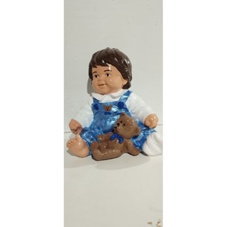 Erê Menino com Urso 14cm Umbanda/Candomblé