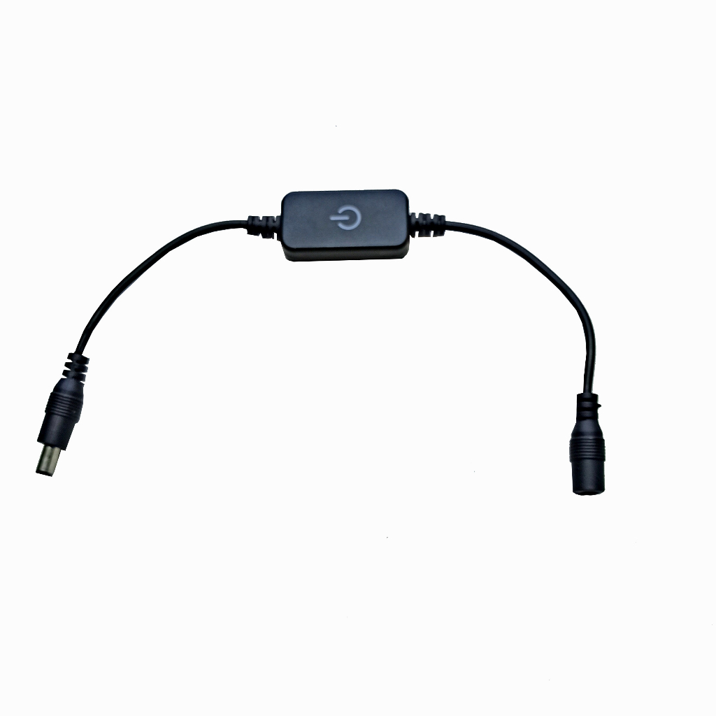 Dimmer Touch Interruptor Para Fita Barra De Led 12v/24v P4 Botão liga e desliga macho e fêmea