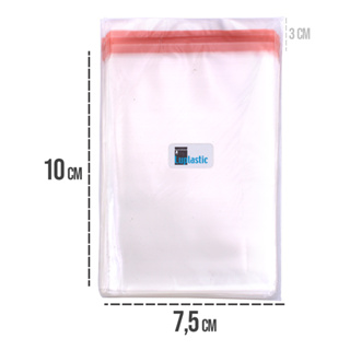 Saco Plástico Adesivado Transparente 7,5x10 cm Pacote de 1.000 un em Oferta na Shopee