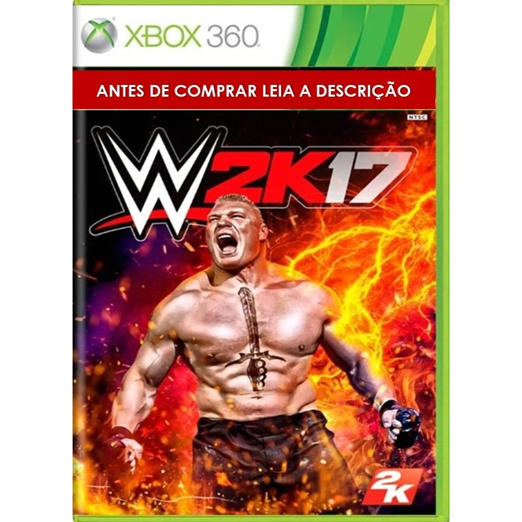 Jogo WWE 2K17 Xbox 360 Mídia Física