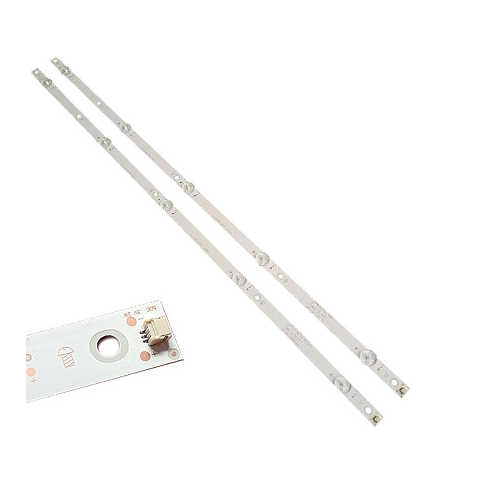 Kit 2 Barras De Led para tv Philips 32phg5813 32phg5813/78 Versão 5 Leds com fita dupla face termica