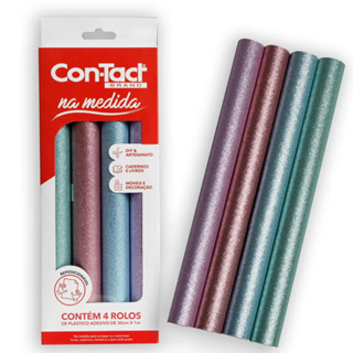 Kit de Adesivos Contact Na Medida Glitter em Oferta na Shopee