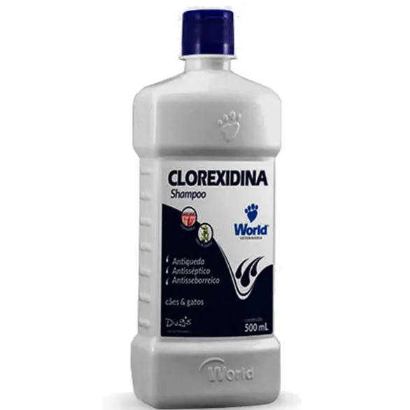WORLD SHAMPOO CLOREXIDINA 500ML - USO VET em Oferta na Shopee