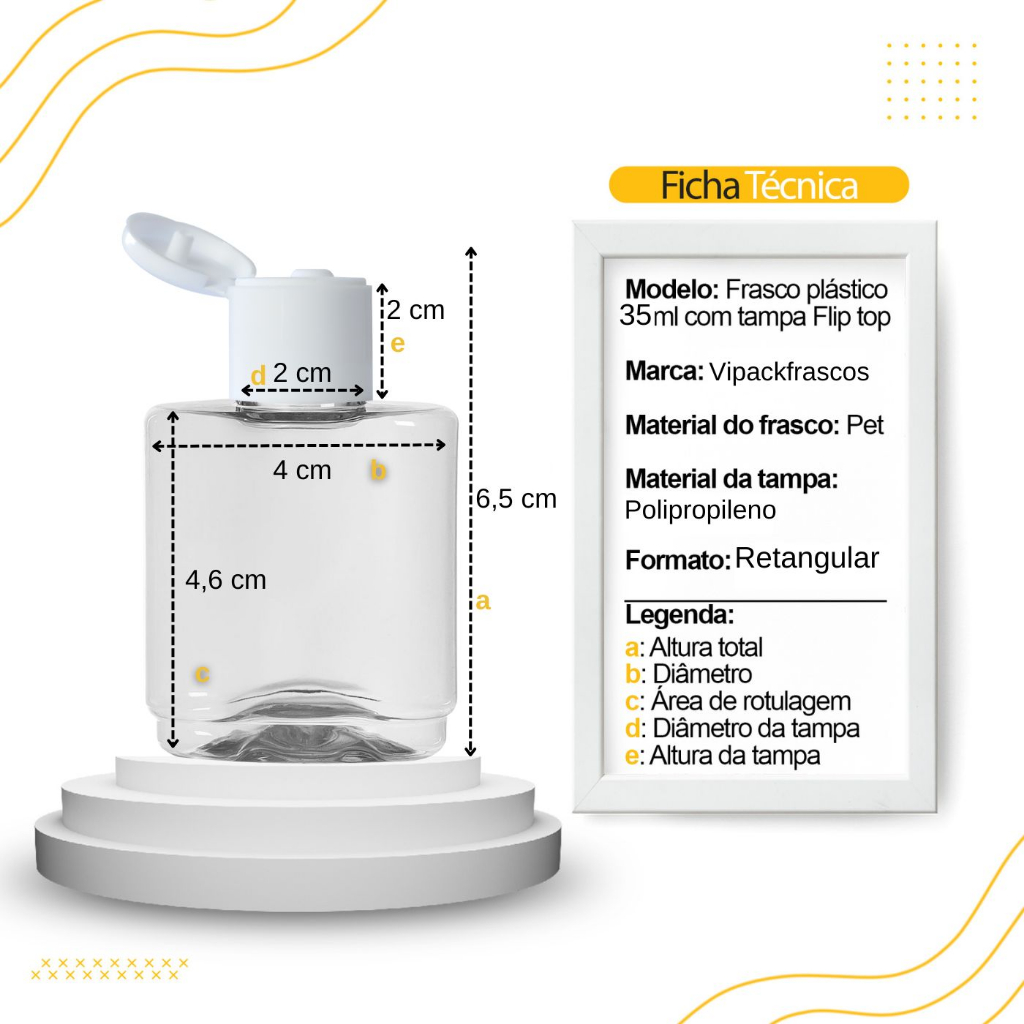 100 Mini Frasquinhos Frasco de Plástico Retangular 35ml c/ Tampa Fliptop p/ Cremes Rep de Pontas etc em Oferta na Shopee