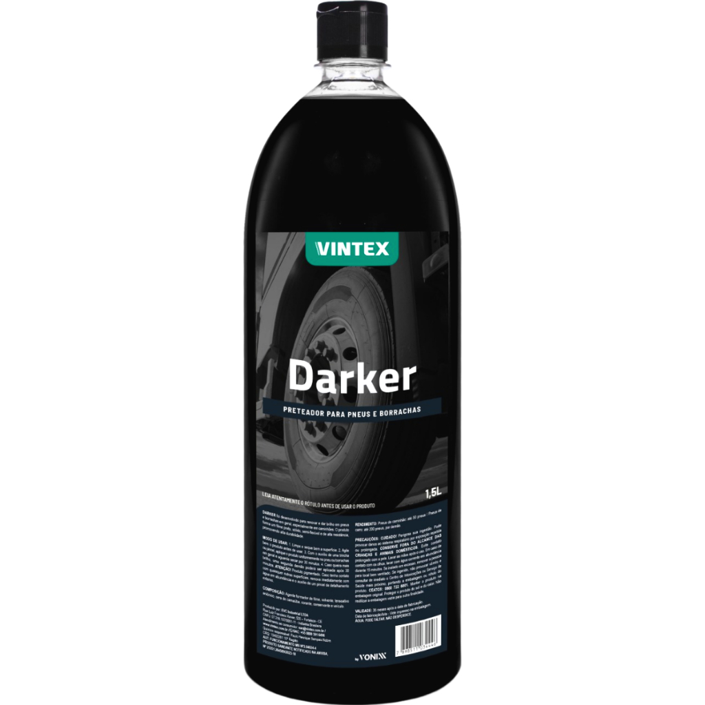 Darker Selante Preteador para Pneus e Borrachas 1,5L Vintex em Oferta na Shopee