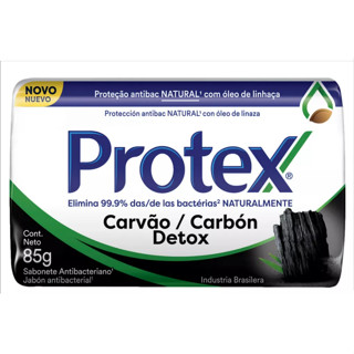 Sabonete Barra Antibacteriano Protex Carvão Detox Envoltório 85g
