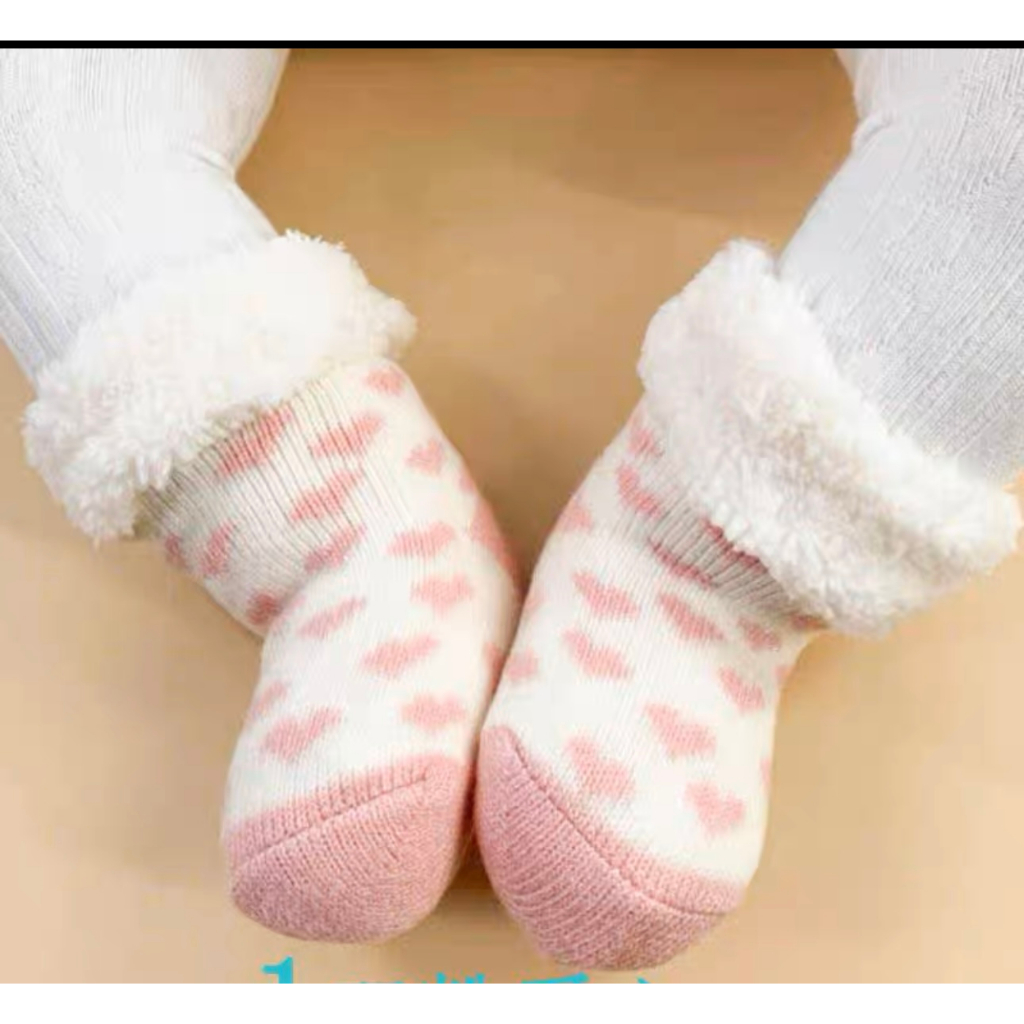 Kit 1，2 e3 Pares Meia de Bebe Termica Meninos e Meninas Inver