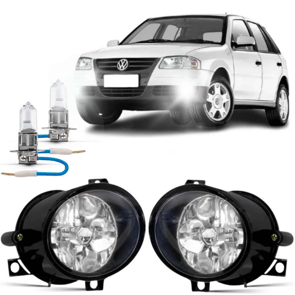 Par Farol Milha Gol G4 2005 2006 2007 08 09 10 11 12 2013 + Lâmpada em Oferta na Shopee