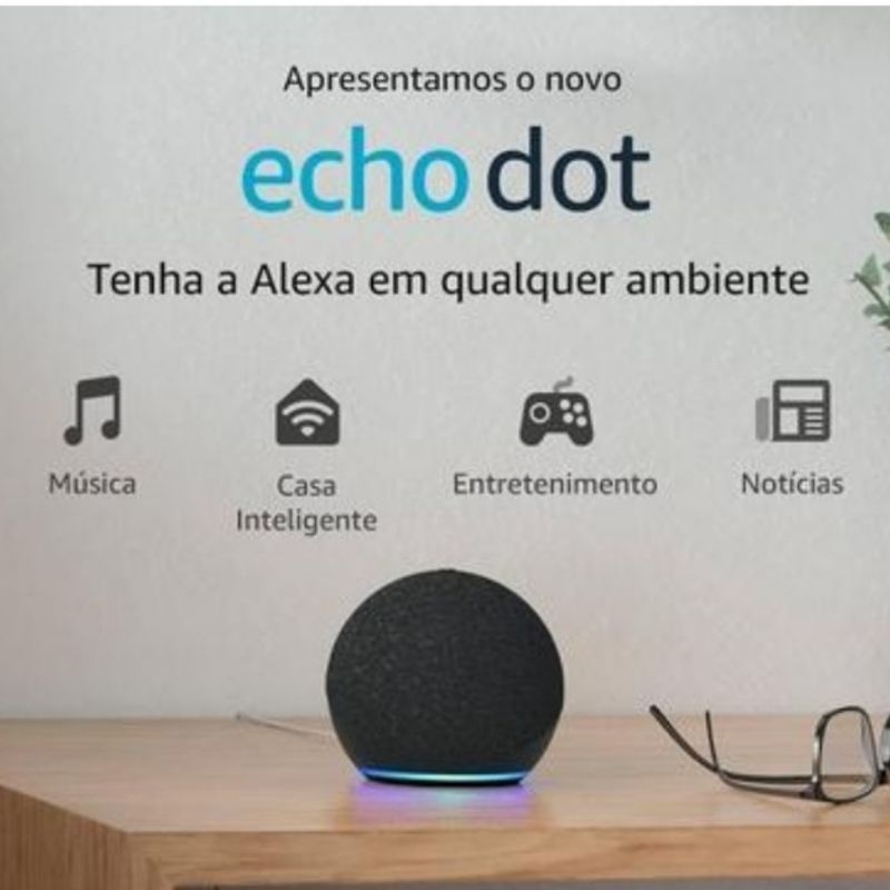 Echo 4ª Geração Smart Speaker com Alexa