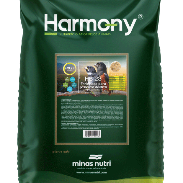 Harmony HB 23 Farinhada para Pássaros Silvestres - Sem Corantes 700 g - SUPER PREMIUM em Oferta na Shopee