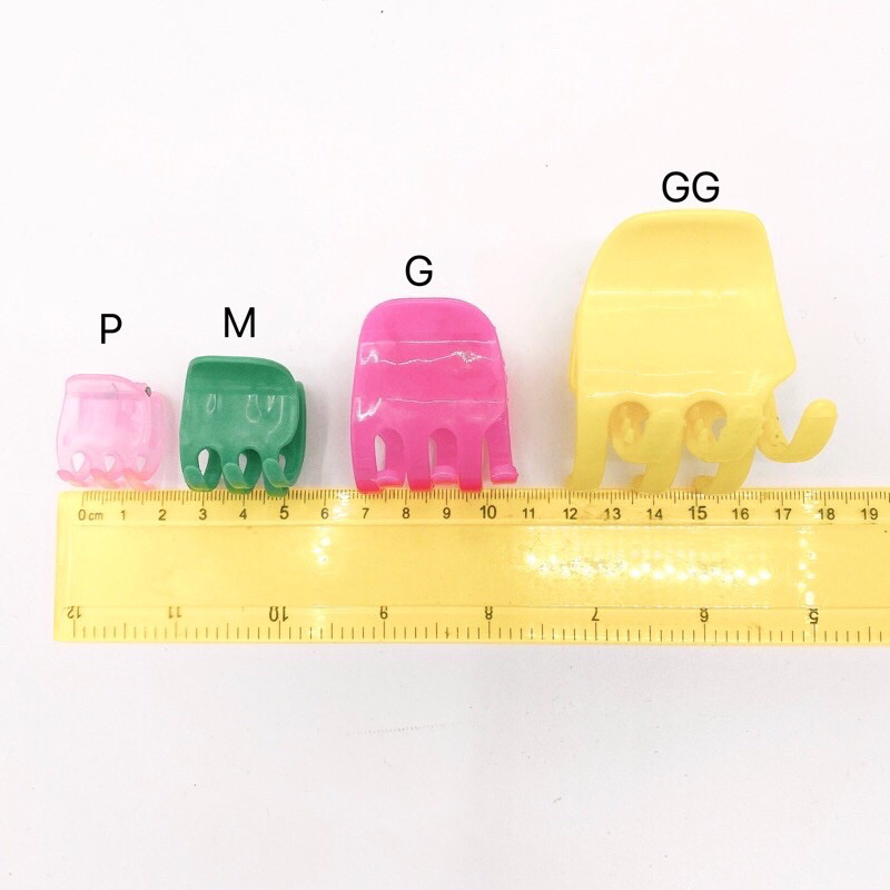 Kit 12 Unidades Piranha/Tridente/Prendedor de cabelo tamanho P/M/G