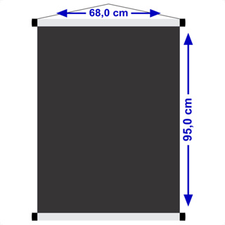 Banner Grande Quadro Negro Lousa, Banner Reutilizável, tamanho 68,0 x 95,0 cm de altura, Ref. 392 em Oferta na Shopee