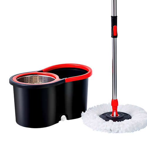 Mop Esfregão Balde Spin Mob 360° C/ 2 Refil De Microfribra