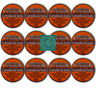12x pomada castanha da india melhora circulação curador 20 g