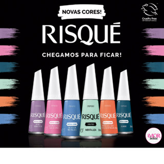 Kit 5 Esmaltes Nova Coleção Chegamos Para Ficar Risque Manicure  c/6un