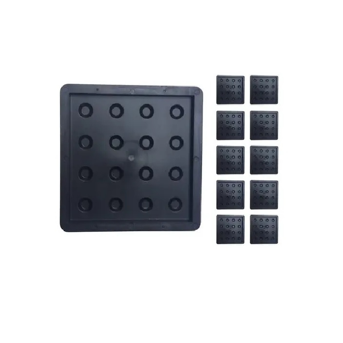 Kit 10 Formas Piso Tátil Bola Direcional 20x20x5cm - Fp070 - Brasfort
