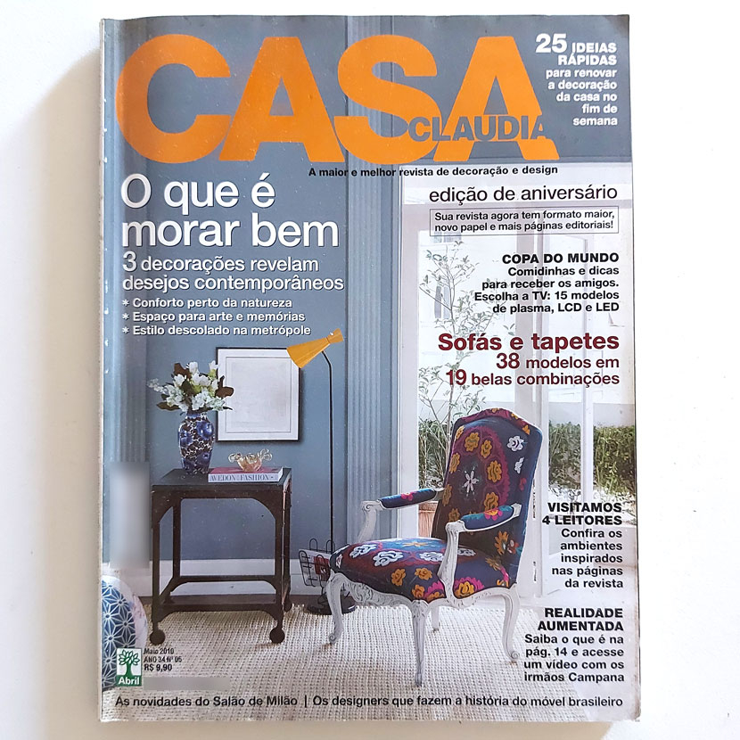Revista Casa Claudia 05/2010 O Que É Morar Bem 3 Decorações