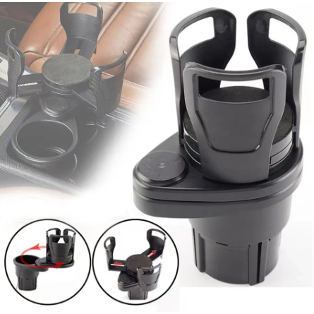 Suporte Para Copo De Carro Celular Garrafa Comida E Bebida Suporte De Armazenamento Multifuncional Porta-Luvas Base Rotativa