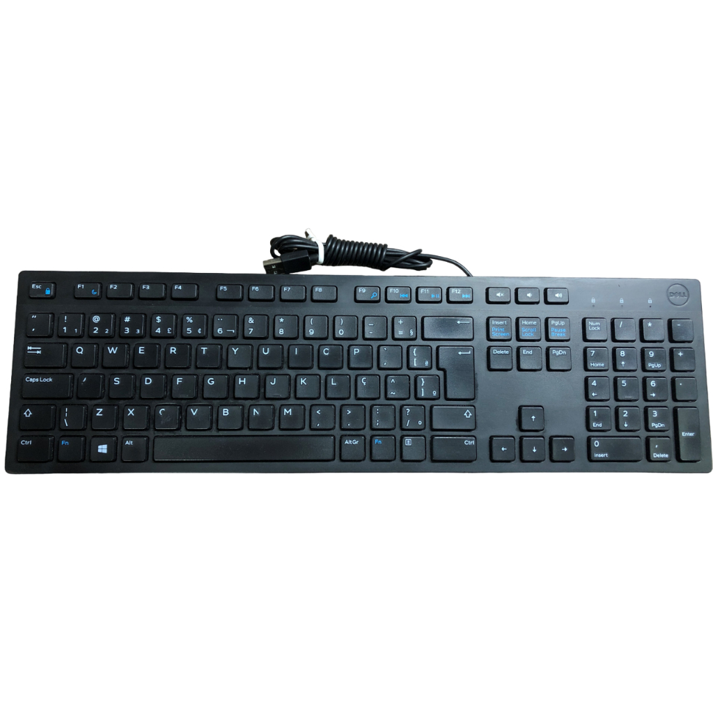 Teclado USB Dell KB216 Preto Computador PC