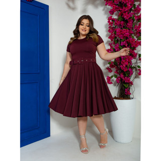 Vestido Midi Godê Moda Evangélica 360 Graus
