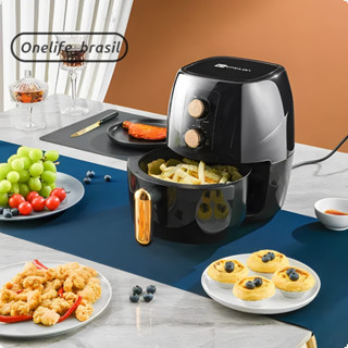 Fritadeira Sem Óleo Elétrica Air Fryer 110v/220v Capacidade Grande 3,2L Antiaderente Com Cesto Removível
