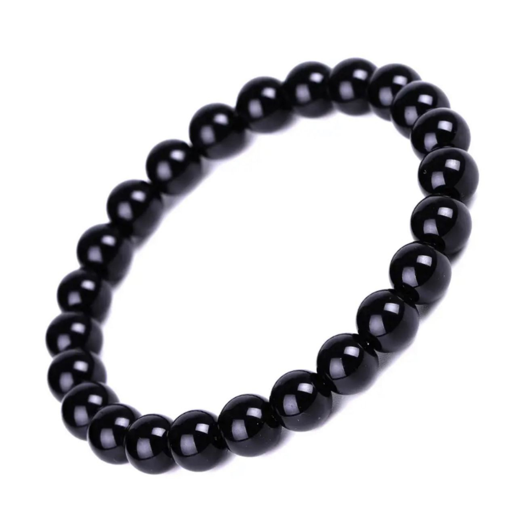 Pulseira Pedra Natural Obsidiana 8mm - Pedra da Purificação em Oferta na Shopee