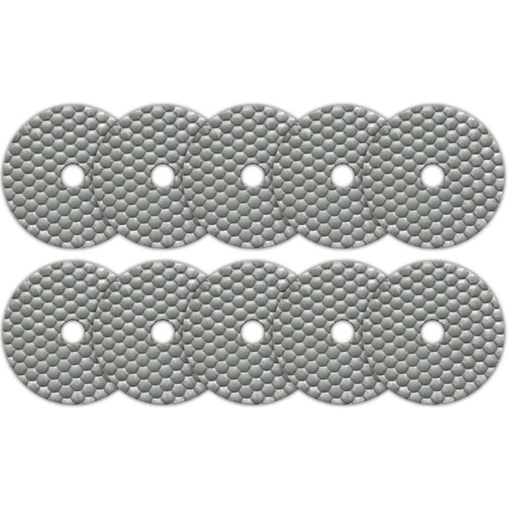 10x Lixa Diamantada Seca Colmeia Mármore Granito Porcelanato Lixas Polir a Seco Marmoraria