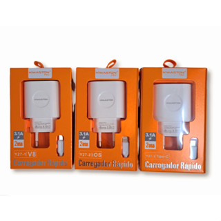 Kit 10 Carregadores Carga Rápida Hmaston Atacado