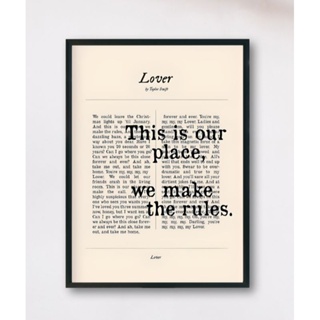 Quadro Lover Taylor Swift A4 Escolha A Moldura em Oferta na Shopee