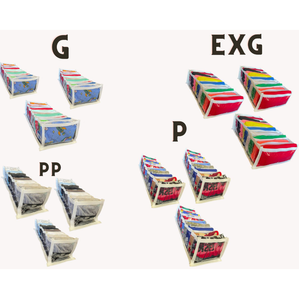 Kit 12 Colmeias Organizadoras de Gavetas - Variadas - 3G, 3EXG, 3P e 3PP