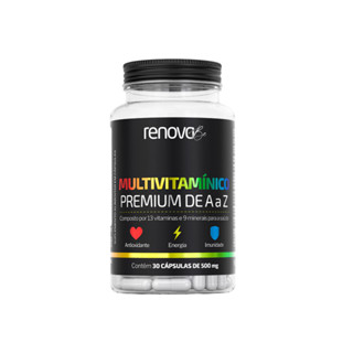 Suplemento Alimentar Multivitamínico e Mineral Premium De A a Z - Fortalecimento do Sistema Imune Metabolismo Energético - Renova Be