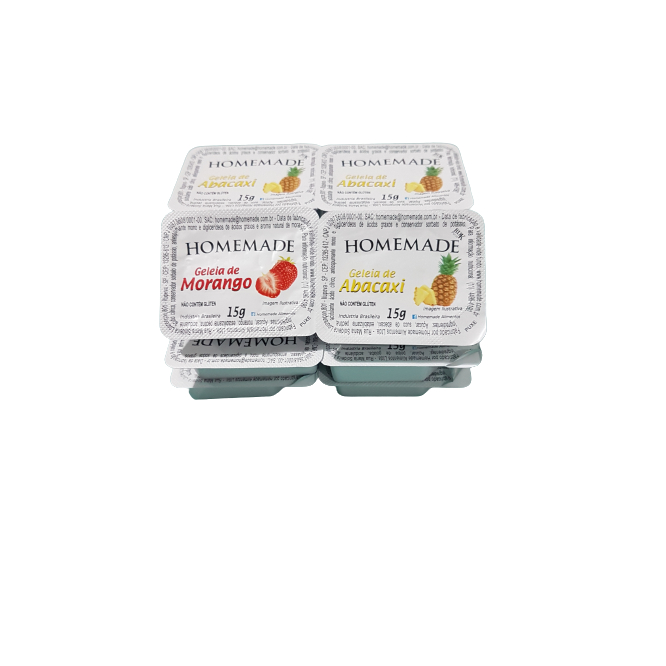 Geleia sache15gr Homemade blister caixa 10 UN mista sortida em Oferta na Shopee