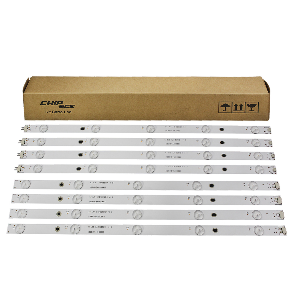 Barra de Led Compatível com TV Philco 42" PH42B51 - Kit com 8 Barras de 5 Led's cada.