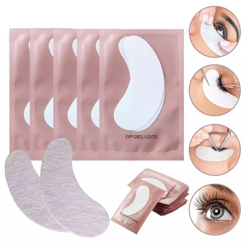 100 Unidades Pad Em Gel Protetor de Pálpebras Alongamento Cílios Patch (50 Pares) em Oferta na Shopee