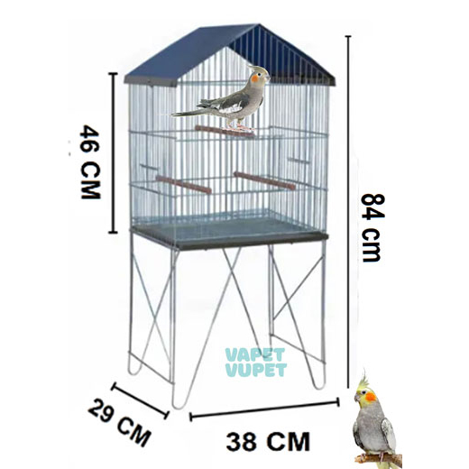 Viveiro Parede Calopsita Gaiola para Periquito, Canário Pássaros Semelhantes Arame Zincado