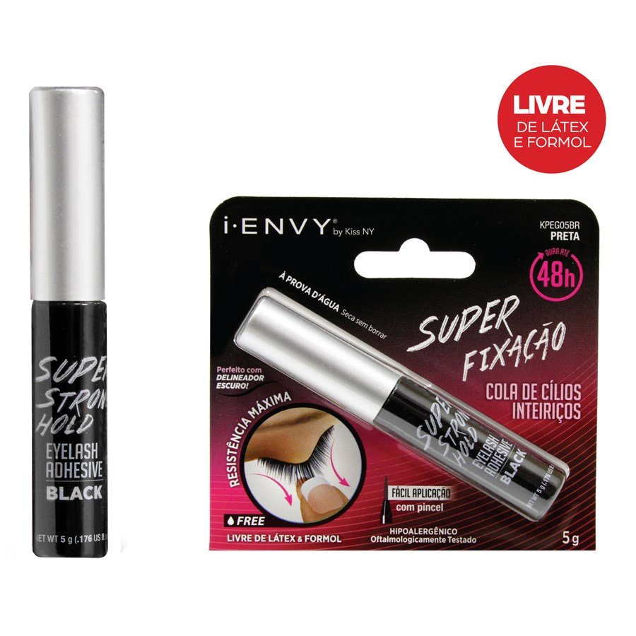 COLA DE CILIOS PRETA I-ENVY KISS NY 48H