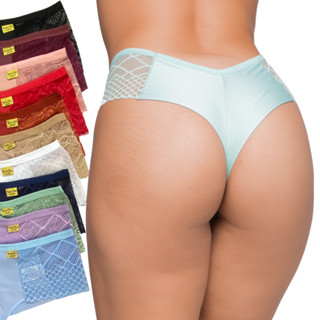 Kit 10 Calcinhas Fio duplo Tangão Conforto Tanga Langerie Ref 332