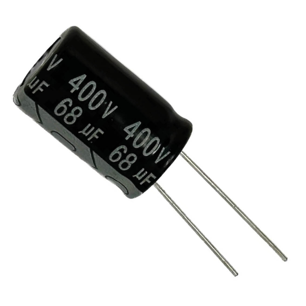 CAPACITOR ELETROLITICO 68X400V - 68UF X 400V - 105 GRAUS em Oferta na Shopee