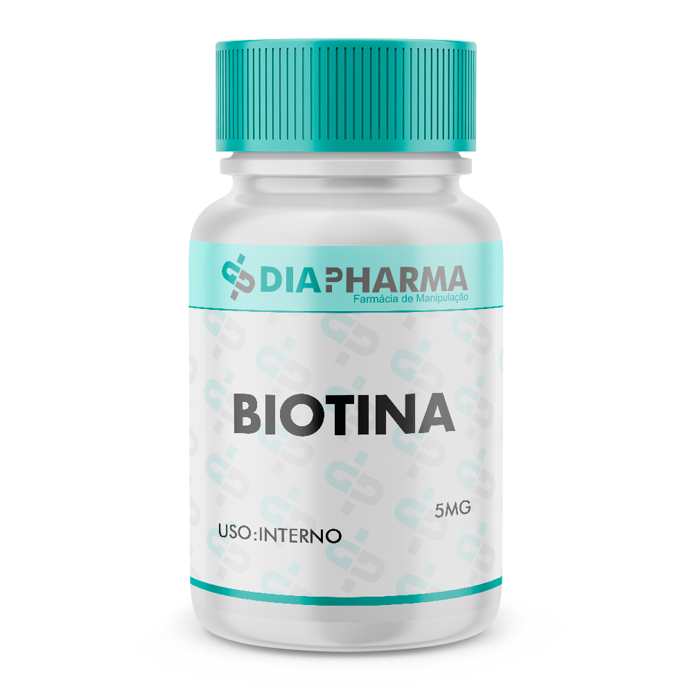 Biotina 5mg Original - Cabelo, Pele e Unha