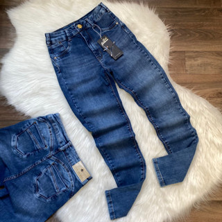 Calça Jeans Feminina Lycra Power Cintura Alta Premium Sol Jeans