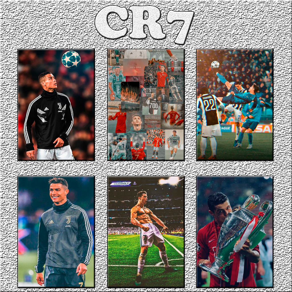Placas decorativas MDF - Quadros Decoração parede quarto gamer boleiro jogador - camisa 7 - Ronaldo - Cr7 -13x9cm